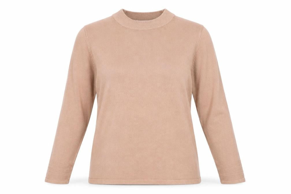 Marks & Spencer Womens Pink Round Neck Acrylic Pullover Jumper Size 14