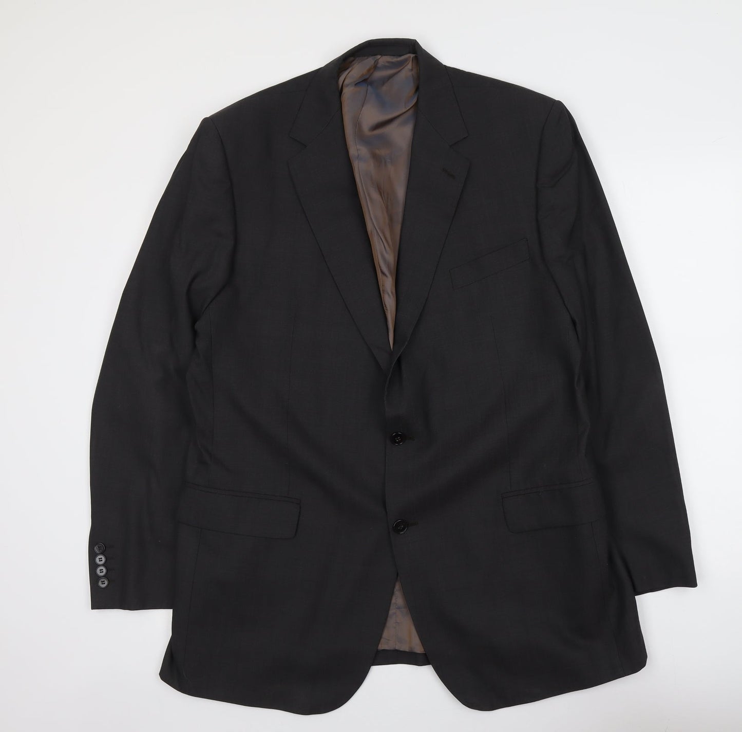 Marks and Spencer Mens Grey Wool Jacket Suit Jacket Size L Regular