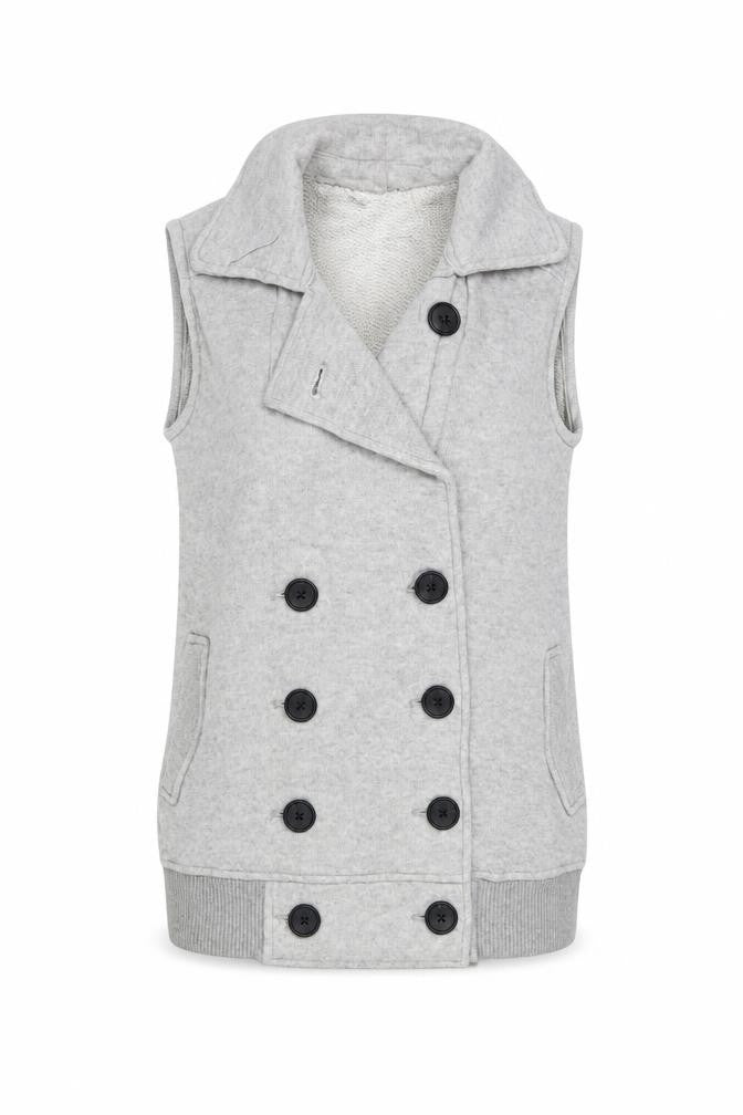Gap Womens Grey Gilet Jacket Size XS Button