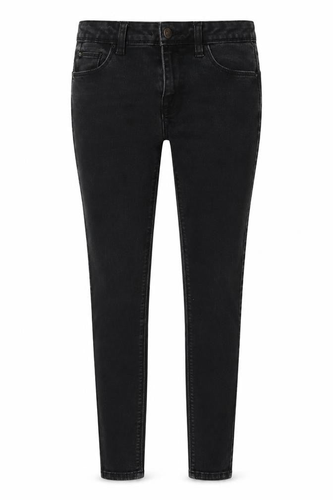 Denim & Co. Womens Black Cotton Skinny Jeans Size 10 L28 in Regular Button