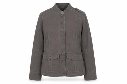 Quiz Womens Grey Jacket Size 10 Button