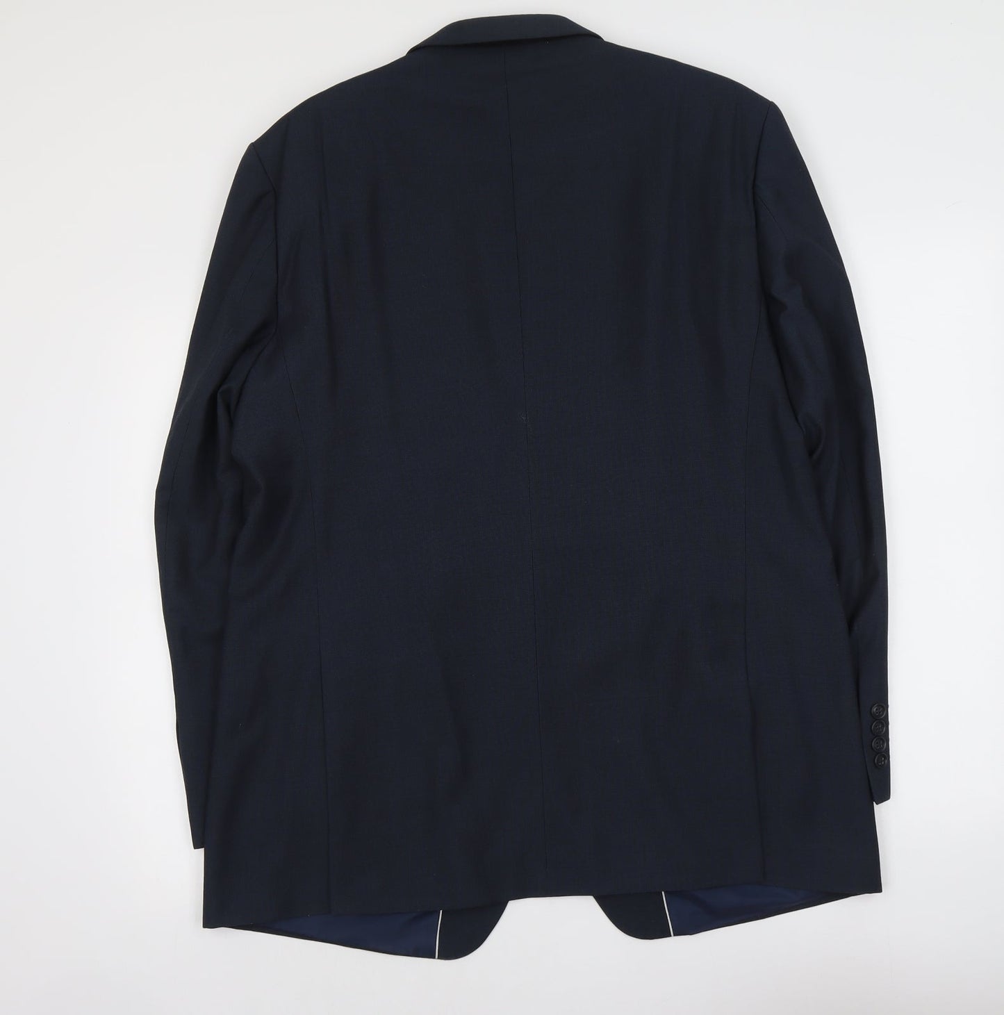 Burton Mens Blue Polyester Jacket Suit Jacket Size L Regular