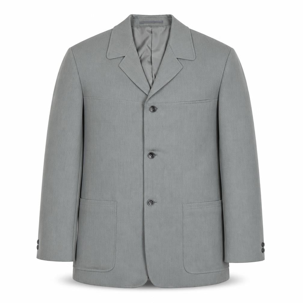 REMUS Mens Grey Polyester Jacket Suit Jacket Size M Regular