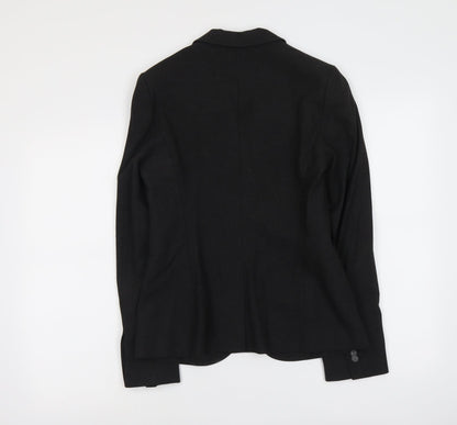 United Colors of Benetton Womens Grey Polyester Jacket Suit Jacket Size 14