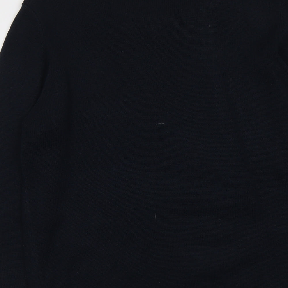 Avenue Mens Beige Round Neck Acrylic Pullover Jumper Size M Long Sleeve - Santa Claus Christmas
