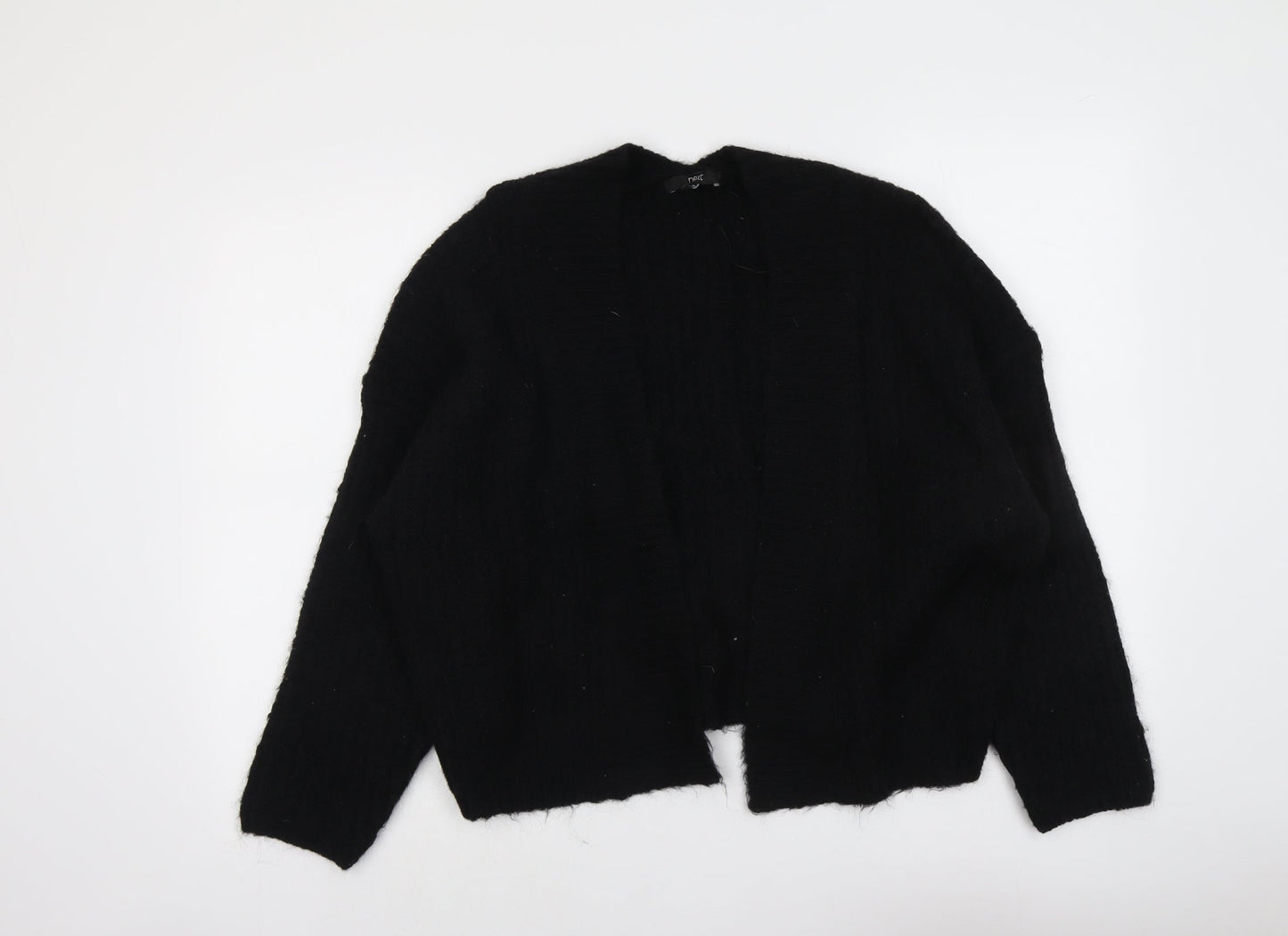 NEXT Womens Black V-Neck Acrylic Cardigan Jumper Size M