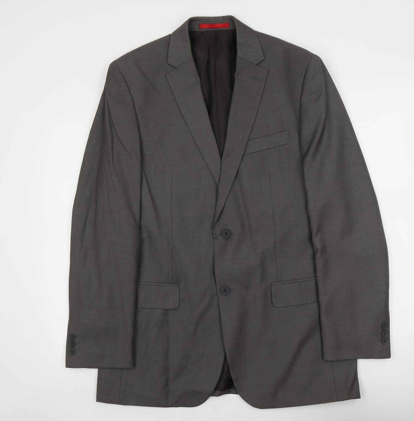 Burton Mens Grey Polyester Jacket Suit Jacket Size M Regular