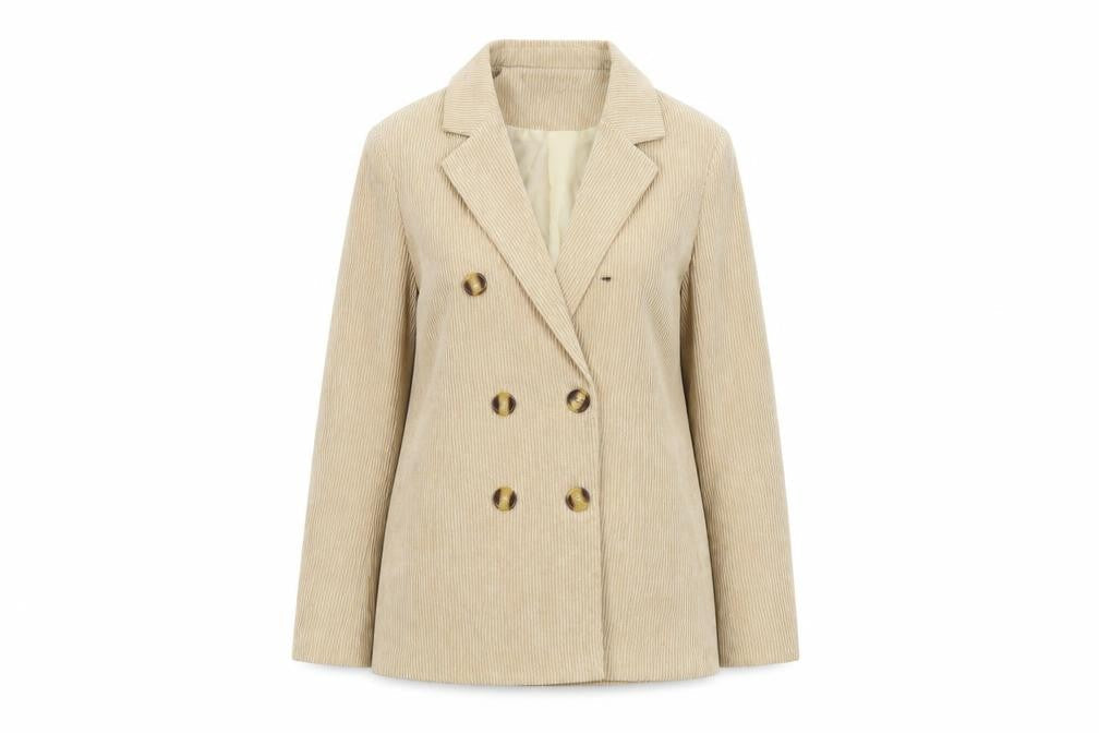 PRETTYLITTLETHING Womens Beige Jacket Size 4 Button