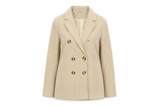 PRETTYLITTLETHING Womens Beige Jacket Size 4 Button