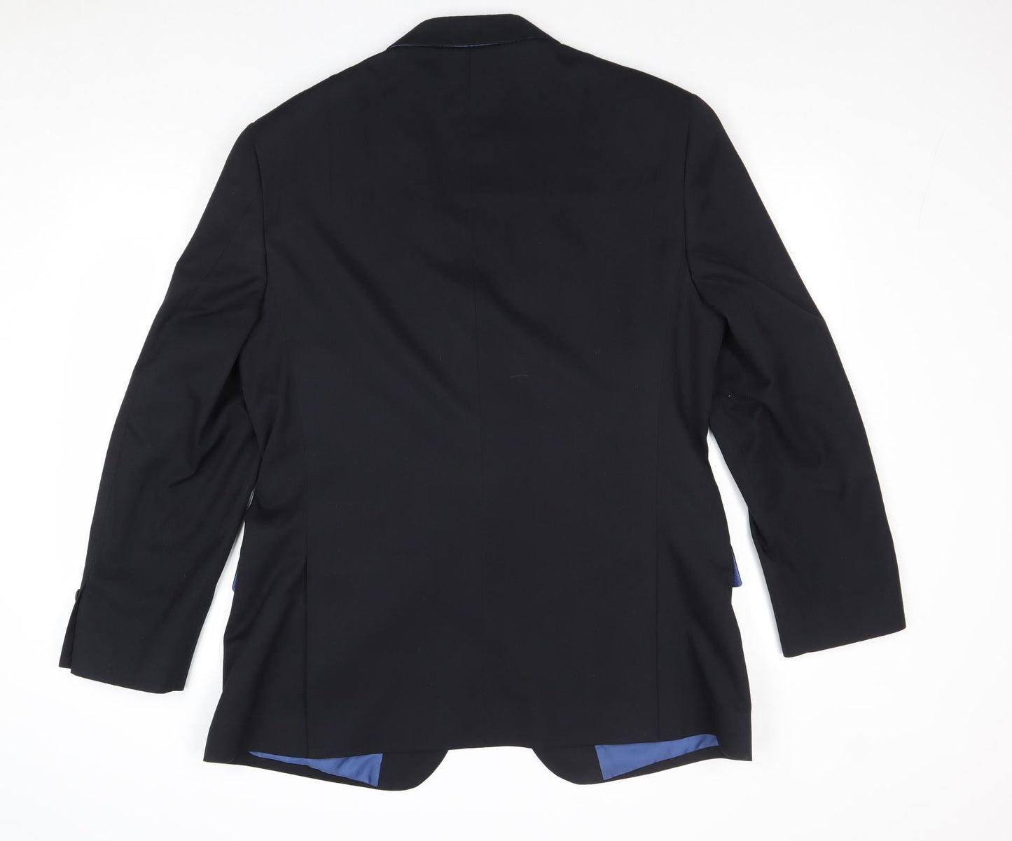Marks and Spencer Mens Blue Polyester Jacket Suit Jacket Size 42 Regular