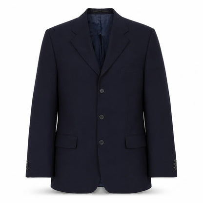 Woolmark Mens Blue Wool Jacket Suit Jacket Size 40 Regular