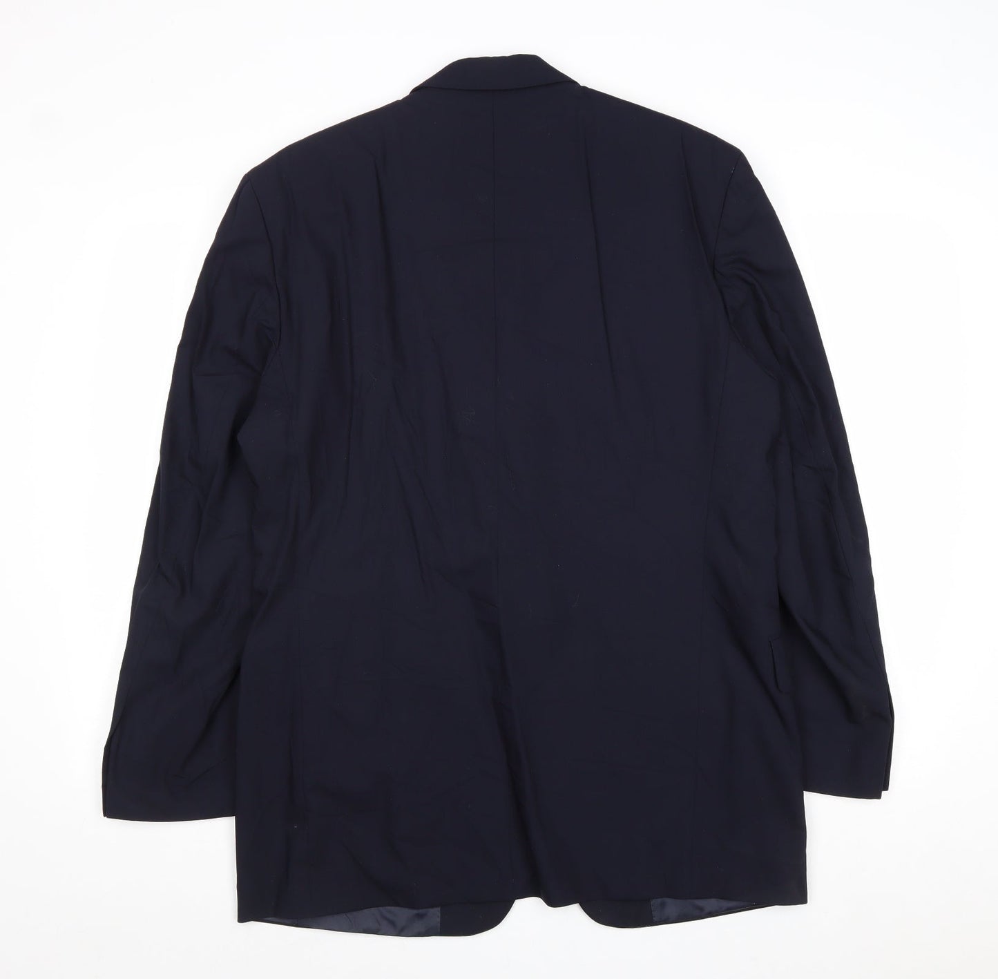 Woolmark Mens Blue Wool Jacket Suit Jacket Size 40 Regular