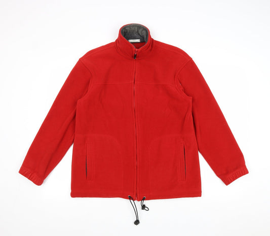 Marks and Spencer Womens Red Jacket Size 8 Zip