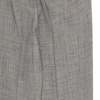 EWM Womens Grey Polyester Trousers Size 12 Regular