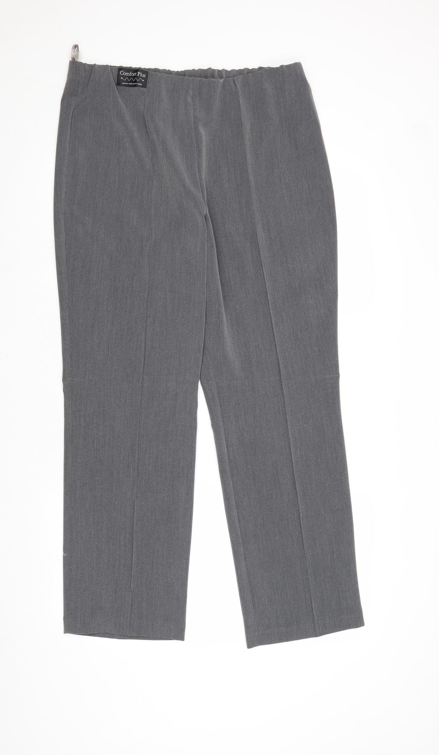 Vida Vi Womens Grey Polyester Trousers Size 14 Regular