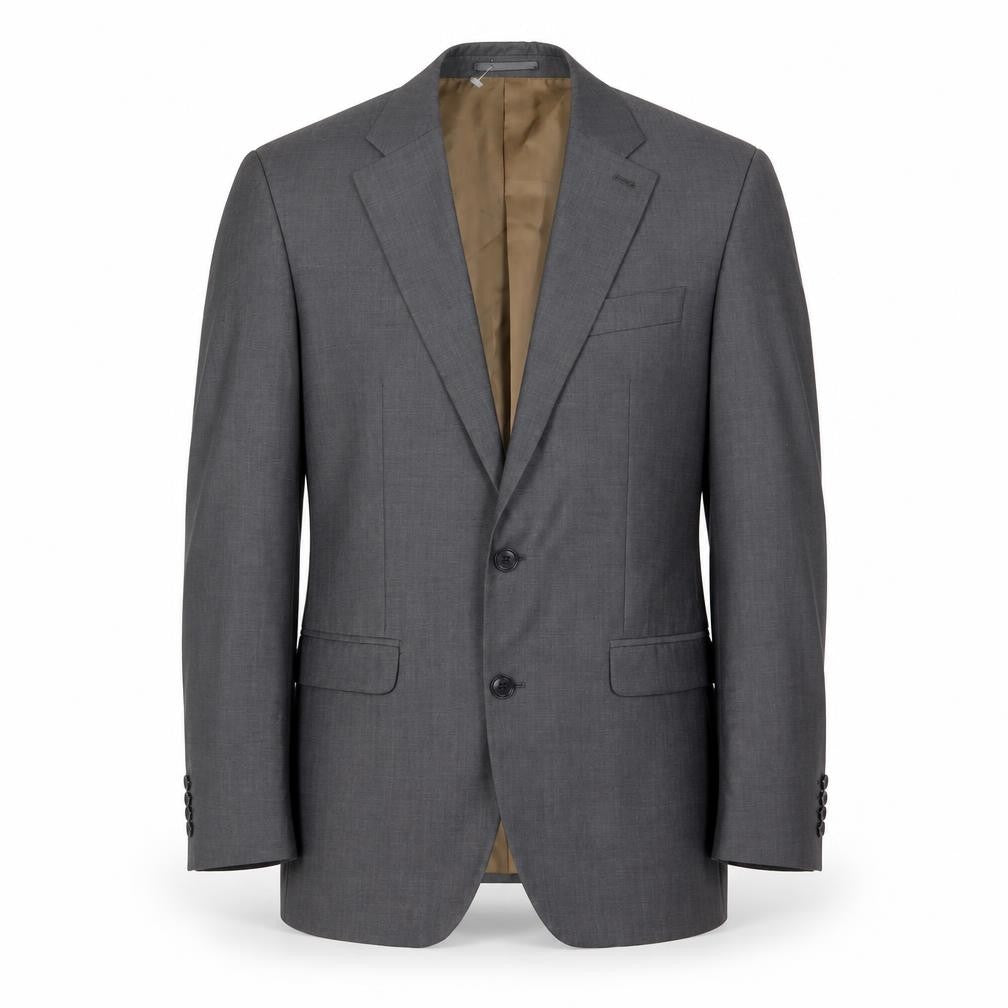 Woolmark Mens Grey Polyester Jacket Suit Jacket Size 40 Regular