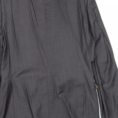 Woolmark Mens Grey Polyester Jacket Suit Jacket Size 40 Regular