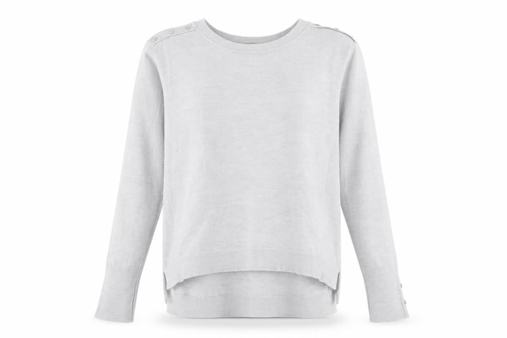 Primark Womens Grey Round Neck Acrylic Pullover Jumper Size L