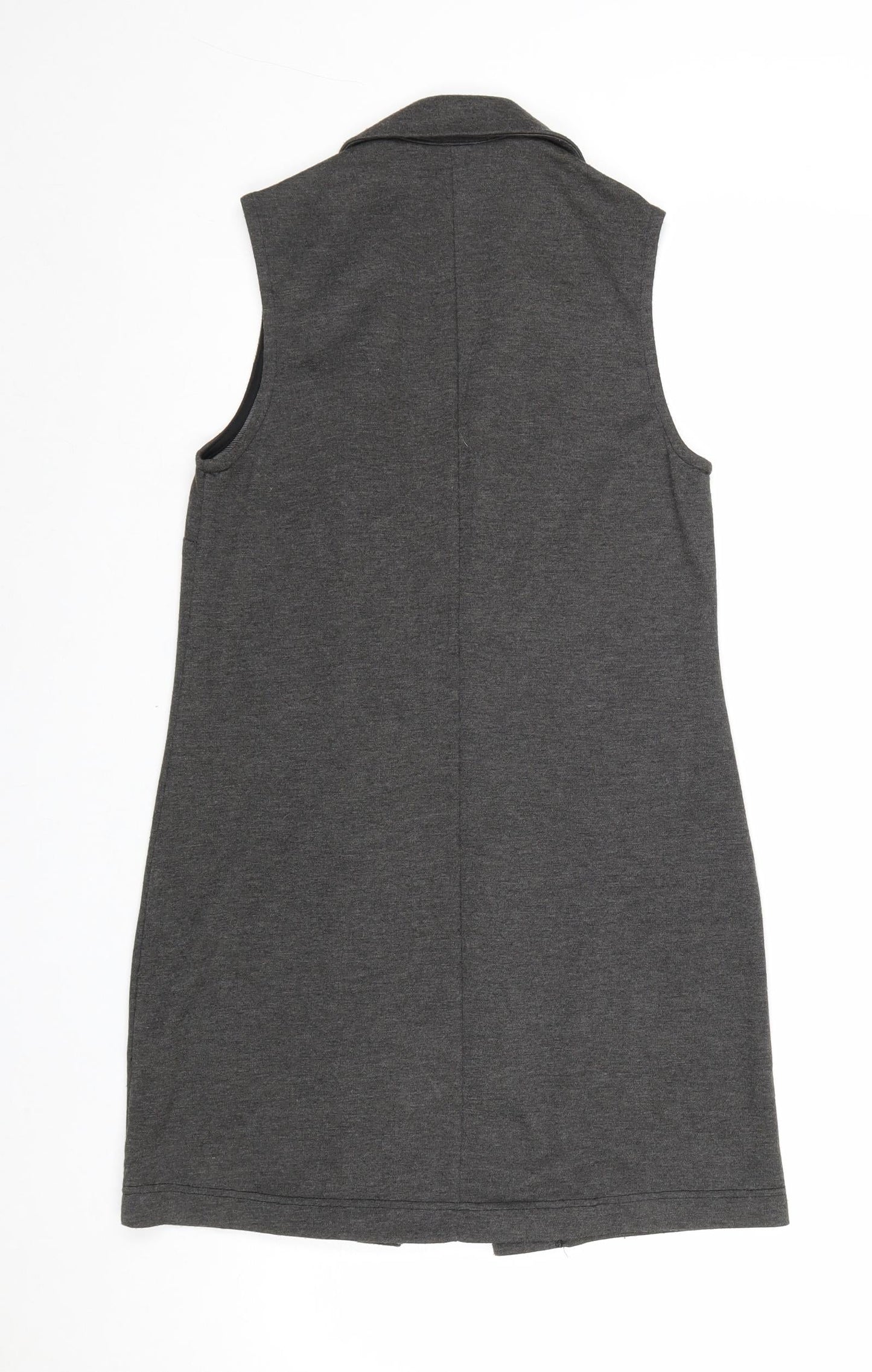 New Look Womens Grey Gilet Jacket Size 8