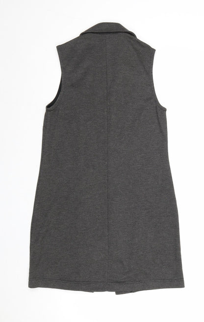 New Look Womens Grey Gilet Jacket Size 8