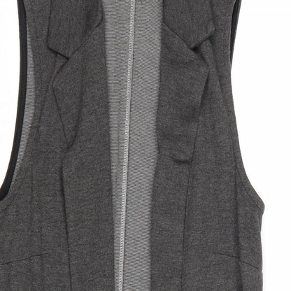 New Look Womens Grey Gilet Jacket Size 8