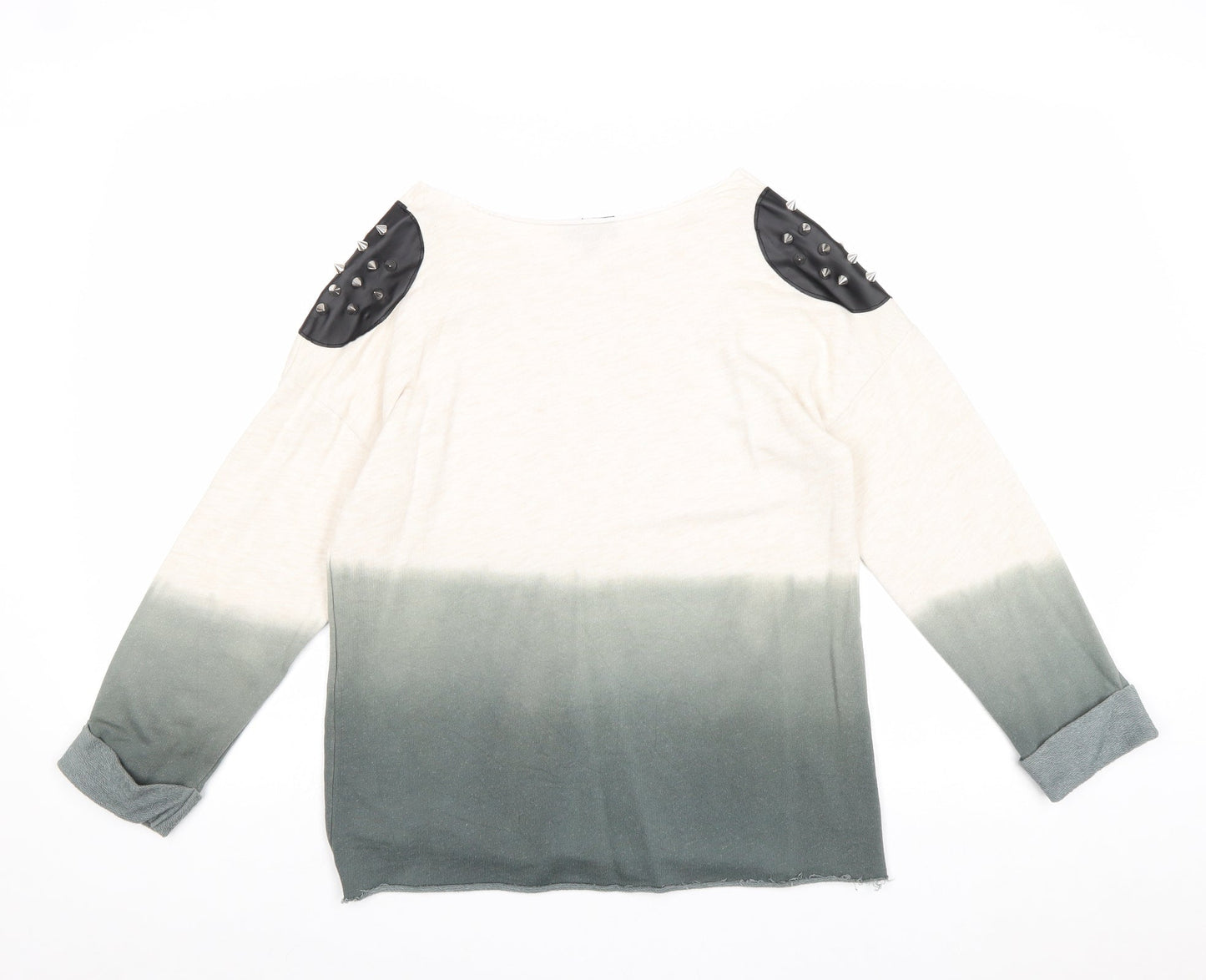 Topshop Womens Multicoloured Cotton Pullover Sweatshirt Size 6 Pullover