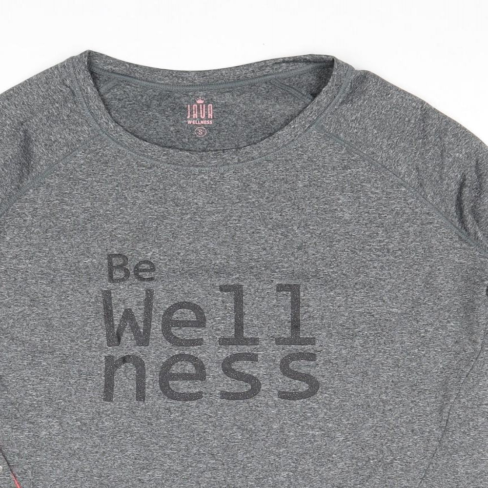 Java Wellness Womens Grey Polyester Pullover Casual Size S Round Neck Pullover - Be Wellness