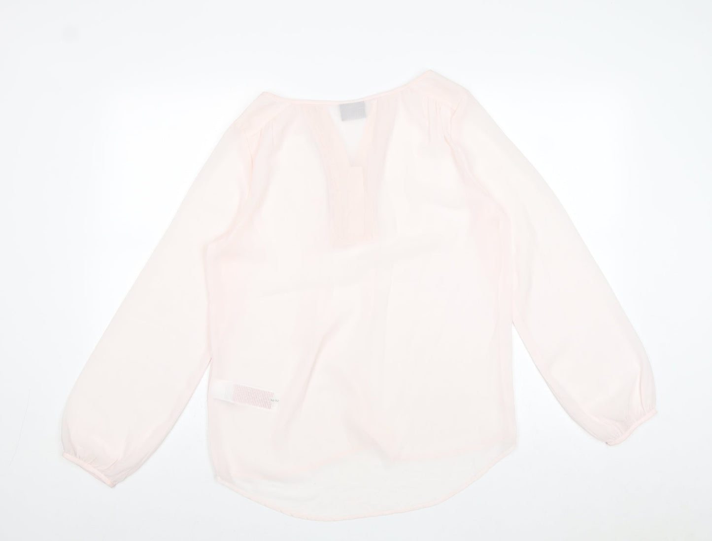 Vera Moda Womens Pink Polyester Basic Blouse Size S V-Neck