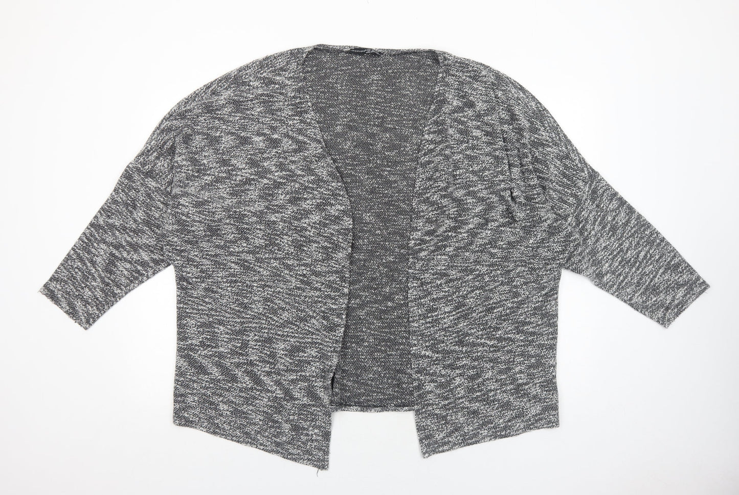 Atmosphere Womens Grey V-Neck Cotton Cardigan Jumper Size M