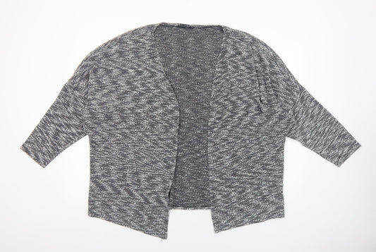Atmosphere Womens Grey V-Neck Cotton Cardigan Jumper Size M