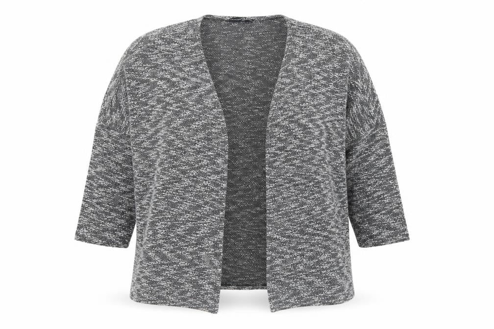 Atmosphere Womens Grey V-Neck Cotton Cardigan Jumper Size M