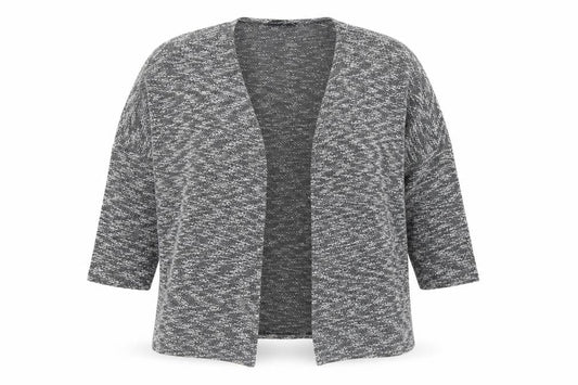 Atmosphere Womens Grey V-Neck Cotton Cardigan Jumper Size M