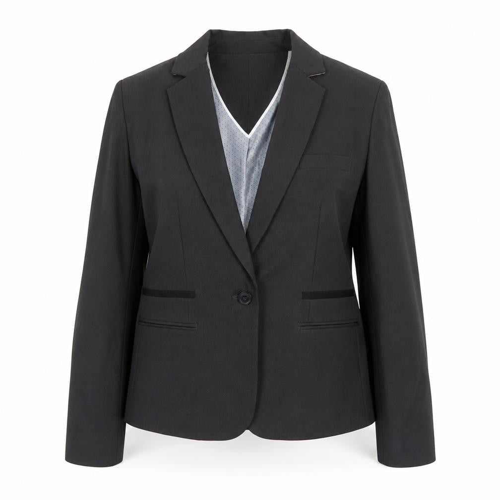 NEXT Womens Grey Polyester Jacket Suit Jacket Size 10