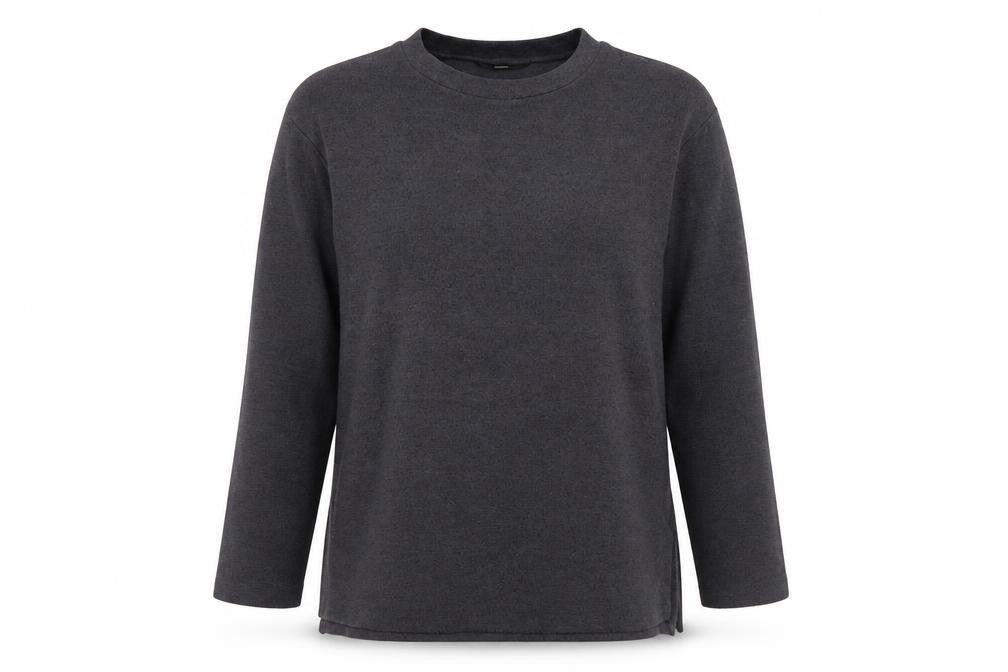George Womens Grey Round Neck Polyester Pullover Jumper Size L
