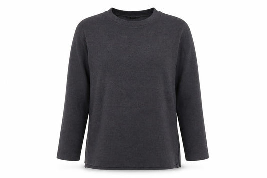 George Womens Grey Round Neck Polyester Pullover Jumper Size L