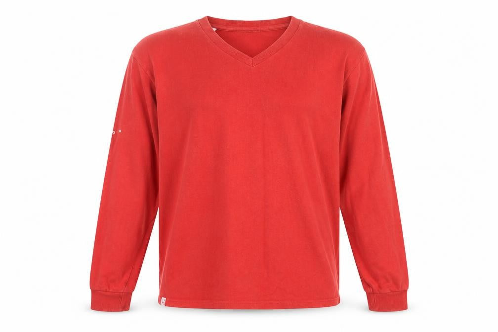 Sensatori Mens Red Cotton Pullover Sweatshirt Size L