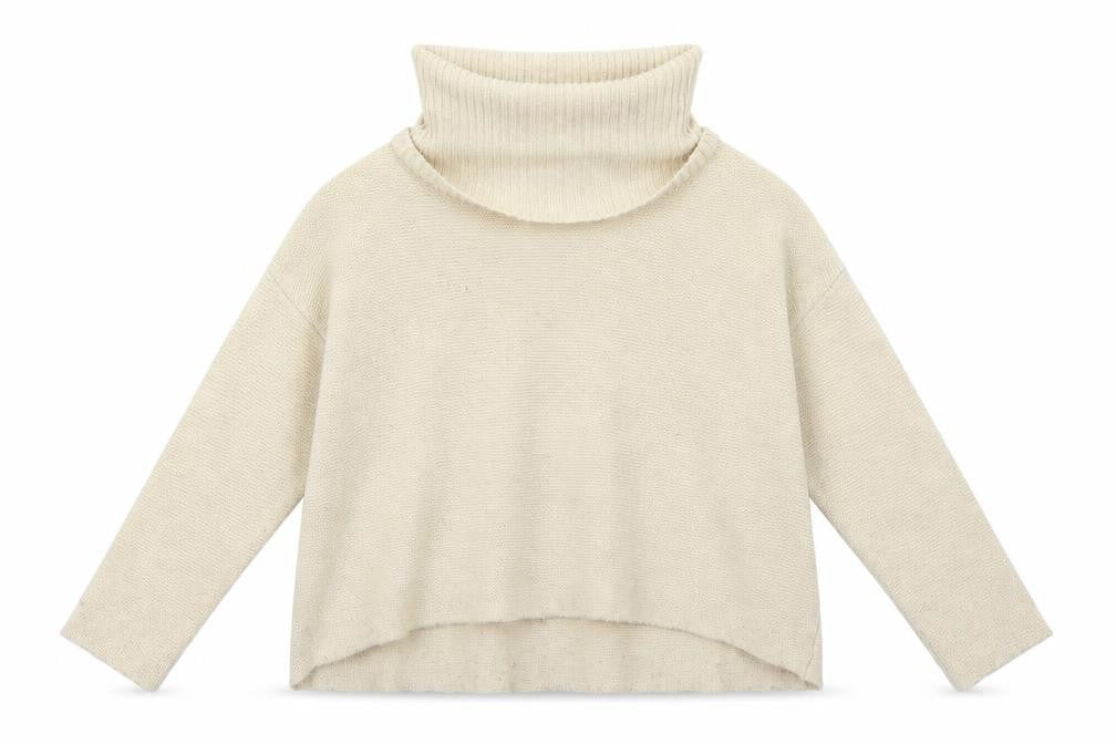 Nuna Lie Womens Beige Roll Neck Acrylic Pullover Jumper Size S