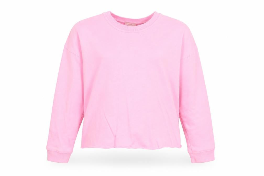 Miss Selfridge Womens Pink Cotton Pullover Sweatshirt Size 4 Pullover