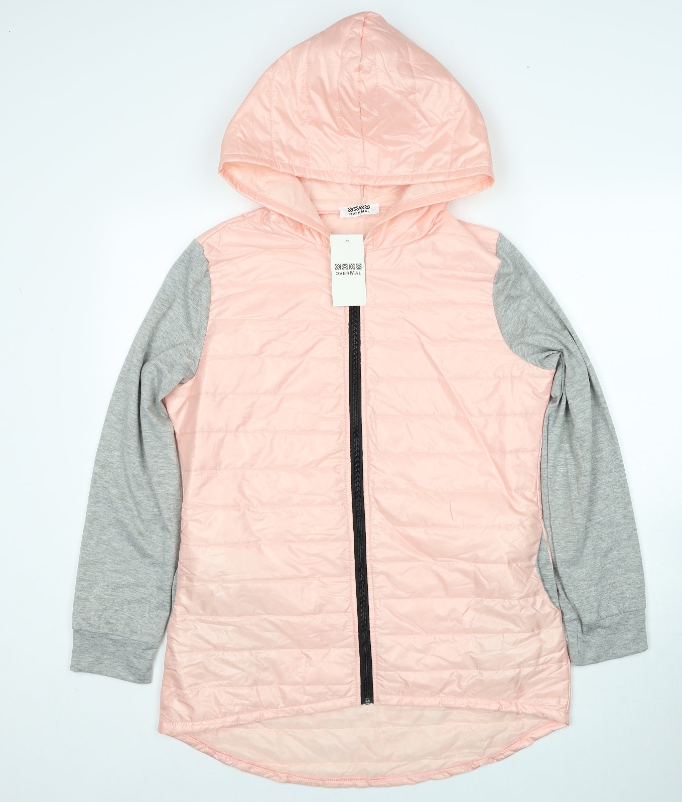 Overmal Womens Pink Rain Coat Coat Size XL Zip