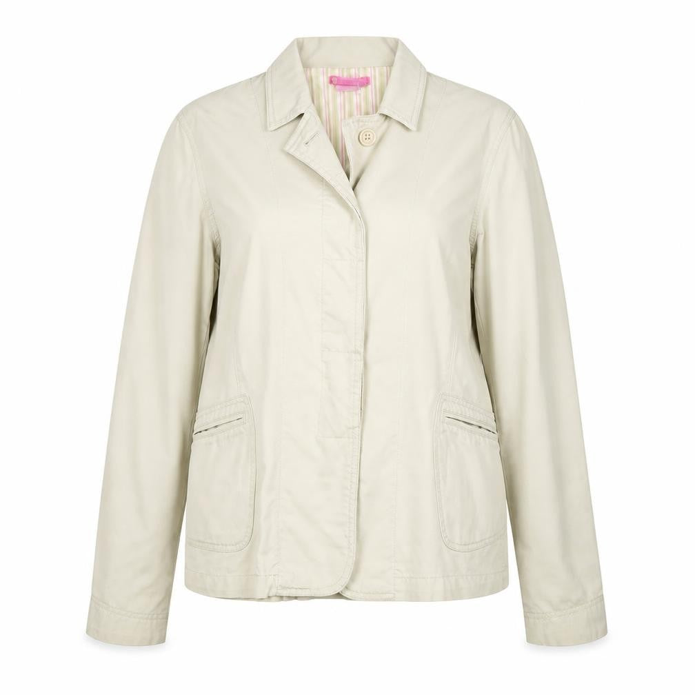 Eiussa Womens Beige Jacket Size L Button