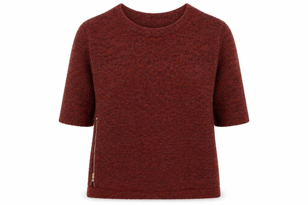 NEXT Womens Red Round Neck Acrylic Pullover Jumper Size 12