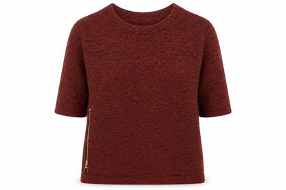 Next Womens Red Round Neck Acrylic Pullover Jumper Size 12