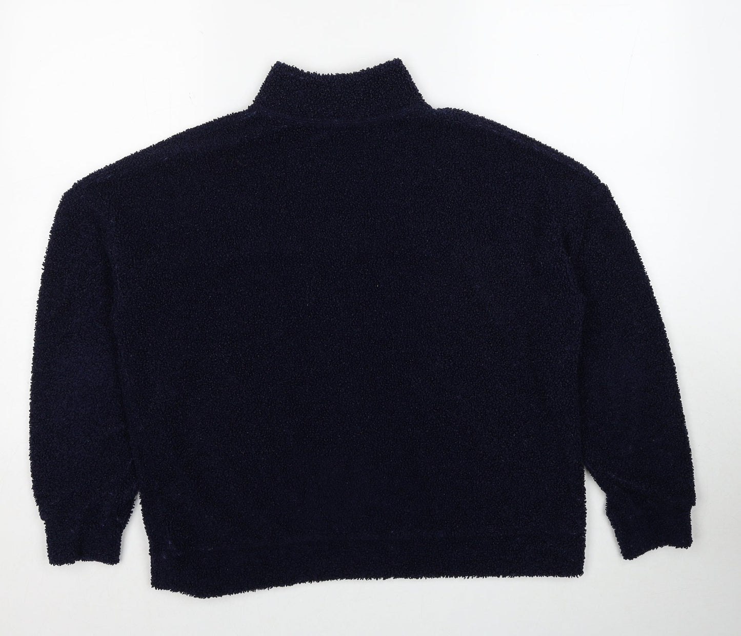 New Look Womens Blue Polyester Pullover Sweatshirt Size 10 Pullover