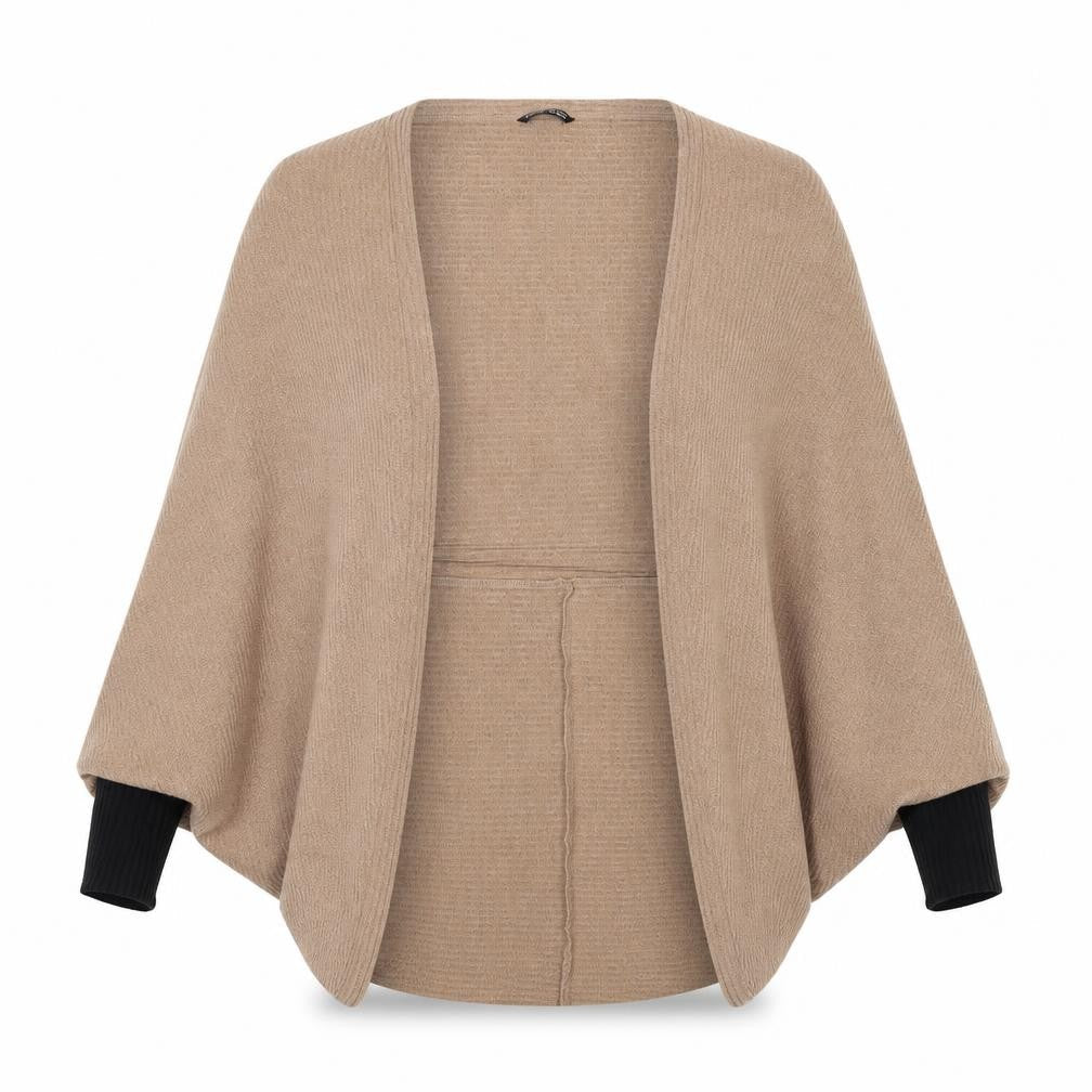 SheIn Womens Brown V-Neck Polyester Pullover Jumper Size XS
