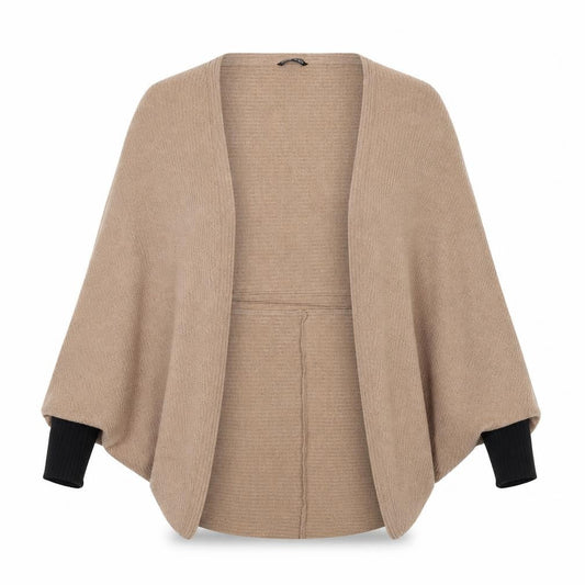 SHEIN Womens Brown V-Neck Polyester Pullover Jumper Size XS