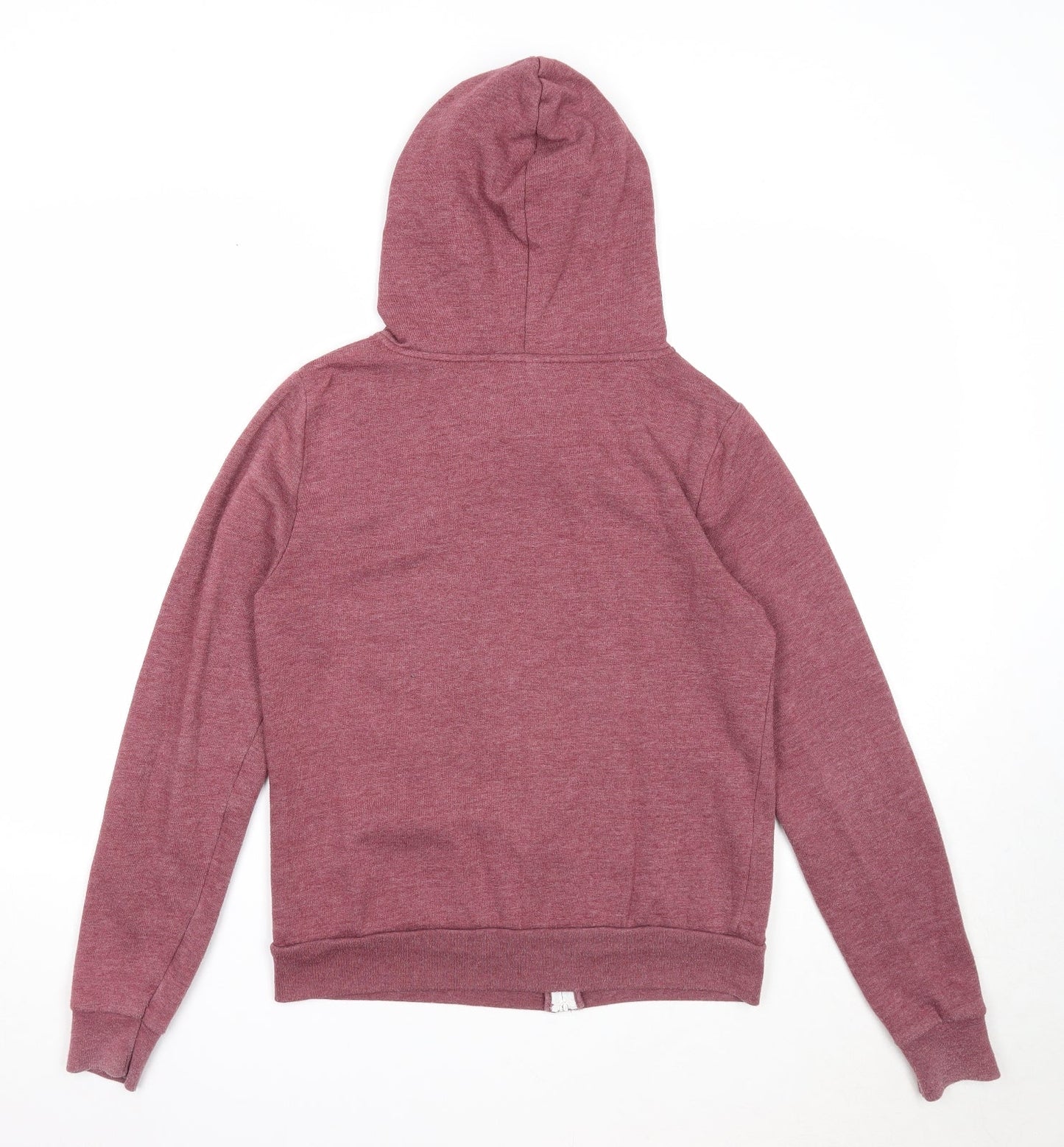 Topshop Womens Purple Polyester Full Zip Hoodie Size 8 Zip