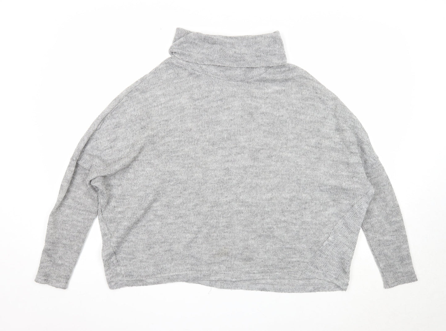 Atmosphere Womens Grey Roll Neck Acrylic Pullover Jumper Size M