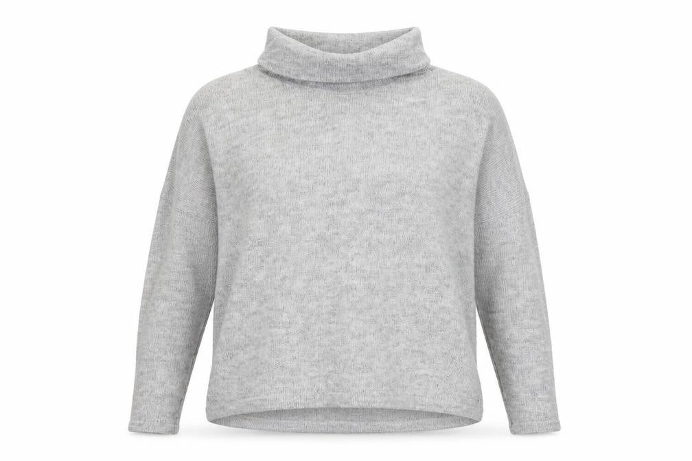 Atmosphere Womens Grey Roll Neck Acrylic Pullover Jumper Size M