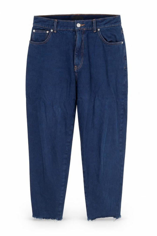 ASOS Womens Blue Cotton Straight Jeans Size 32 in L28 in Regular Zip