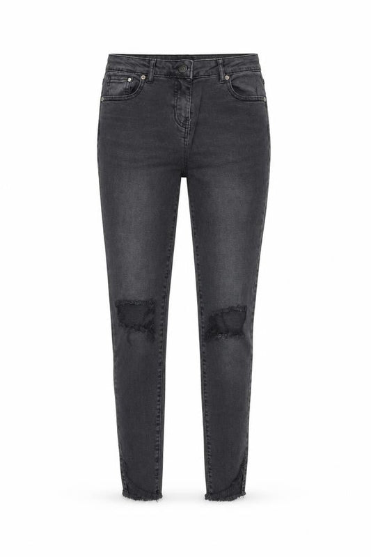 Missy Rose Womens Grey Cotton Skinny Jeans Size 8 Regular Zip